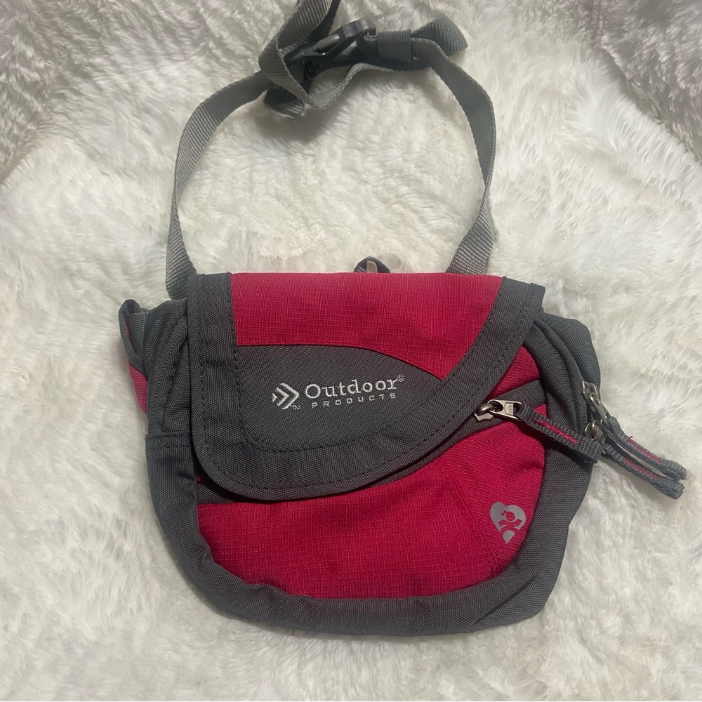 Outdoor Products Red and Gray Crossbody Bag